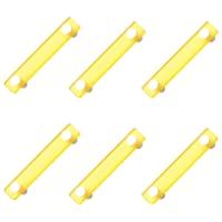 POMOLINE 6 Un. Tirador Asa Mueble Infantil Resina Amarilla Cromo Mate - Distancia Tornillos 96MM